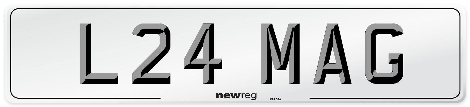 L24 MAG Number Plate from New Reg